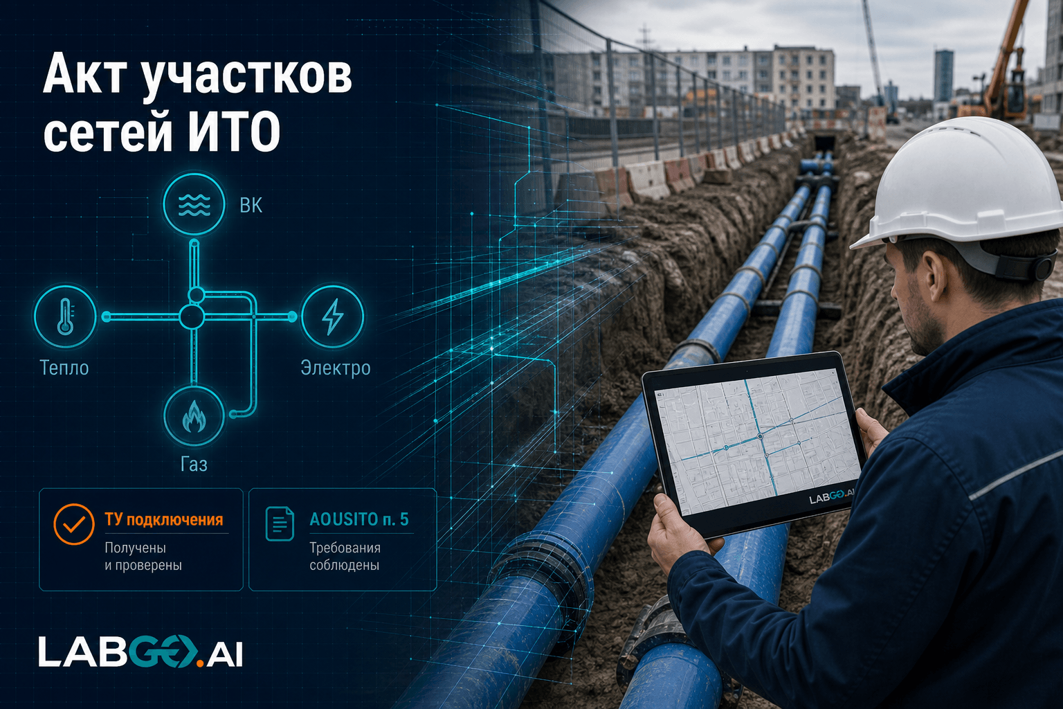 Акт освидетельствования участков сетей по 344/пр