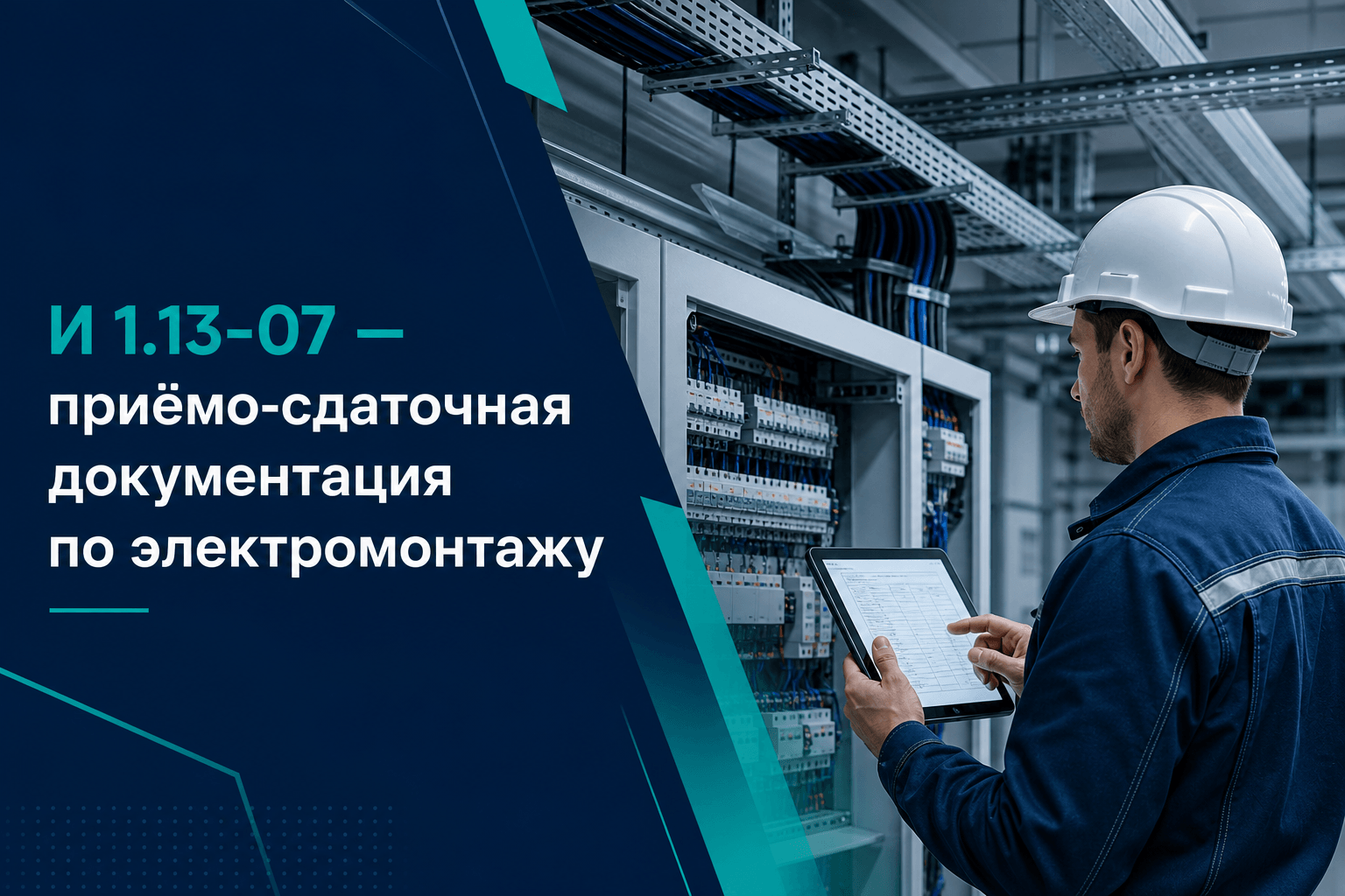 И 1.13-07: приёмо-сдаточная документация по электромонтажным работам