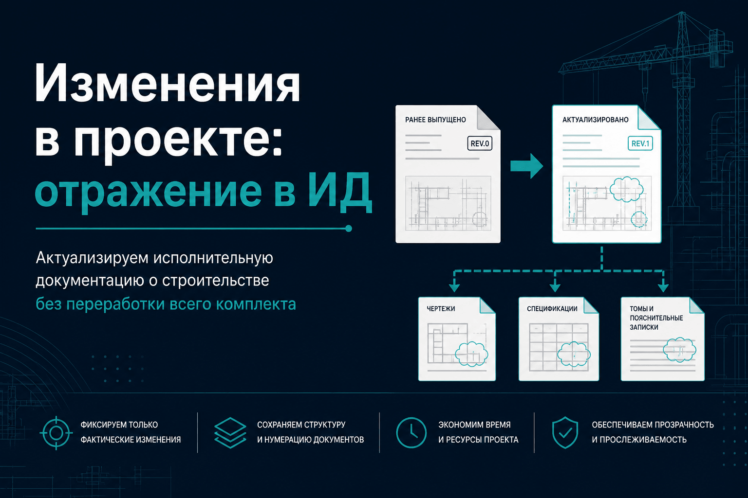 Изменения в проекте: как отразить в ИД без переделки комплекта