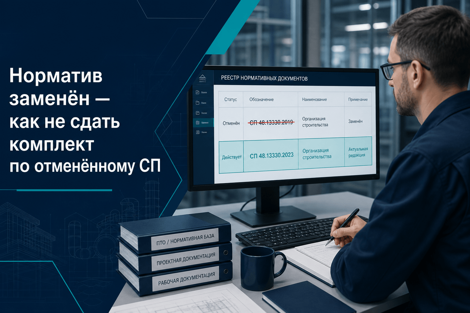 Норматив заменён: как не сдать комплект по отменённому СП