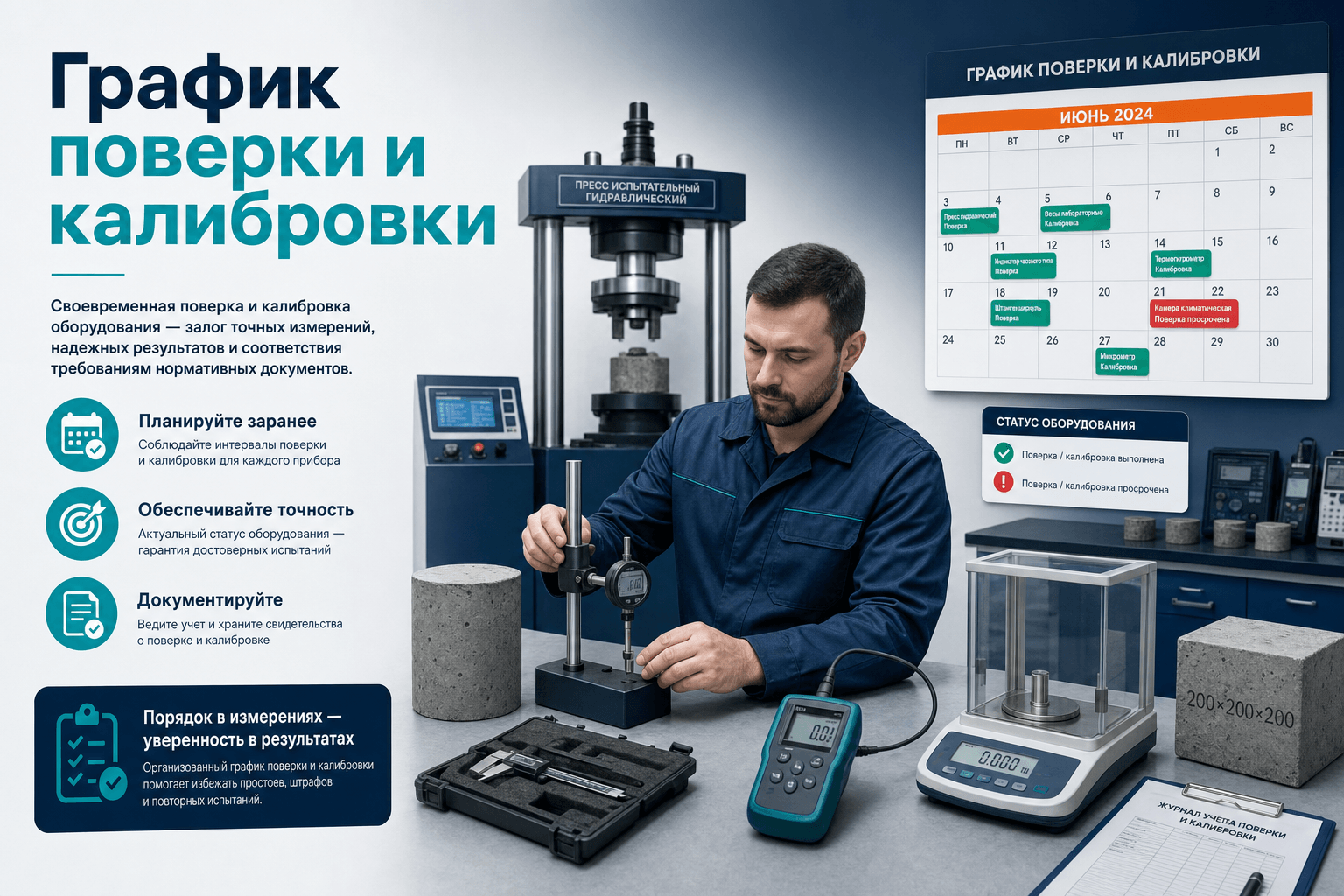 Поверка и калибровка оборудования лаборатории: график и риски