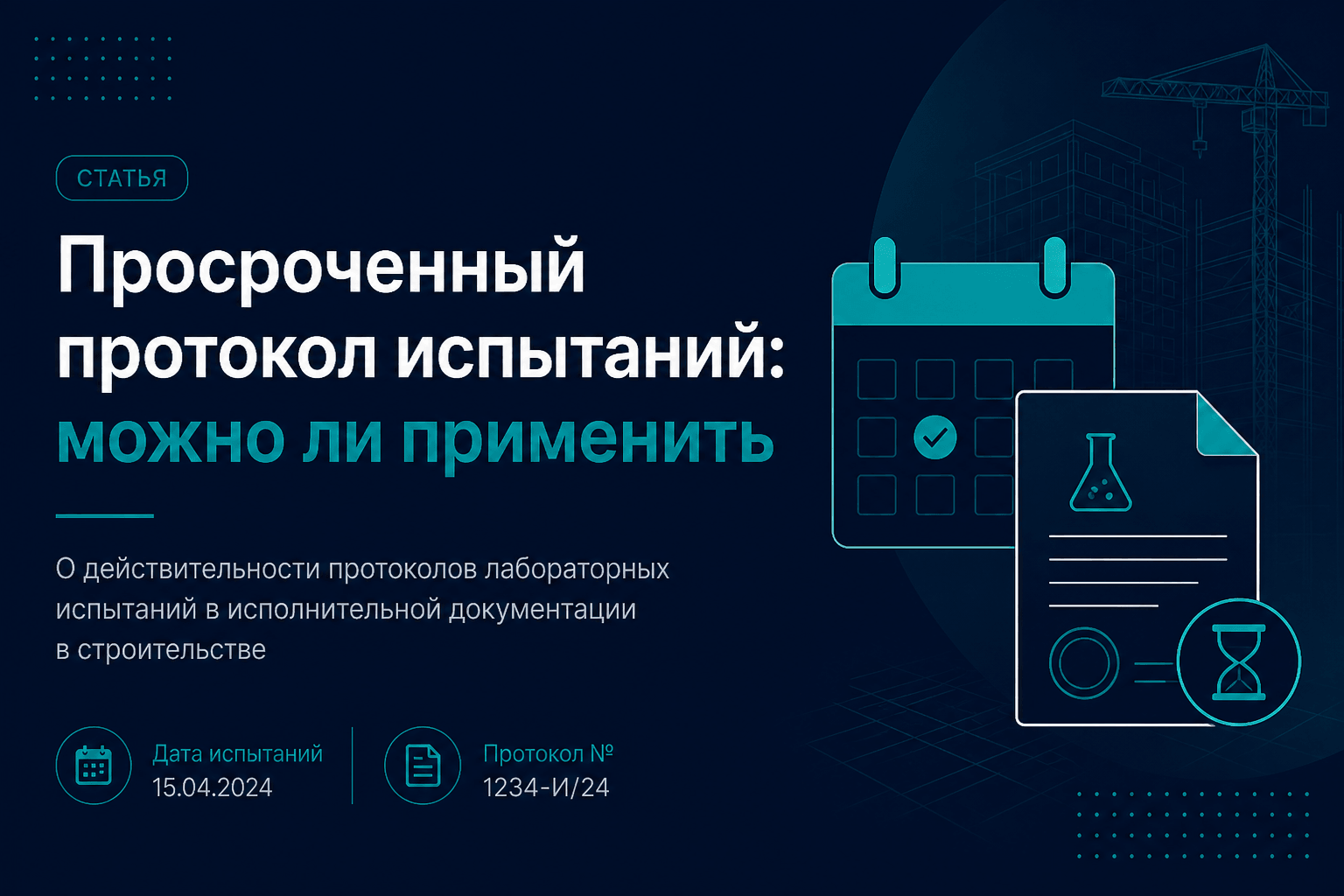 Просроченный протокол испытаний: можно ли применить в ИД