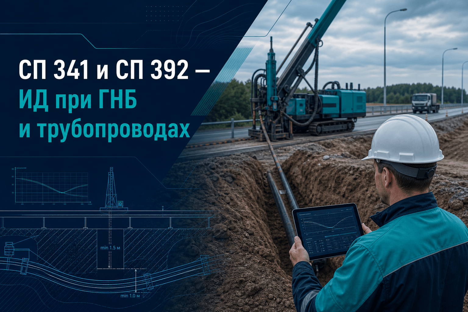 СП 341 и СП 392: исполнительная документация при ГНБ и прокладке трубопроводов