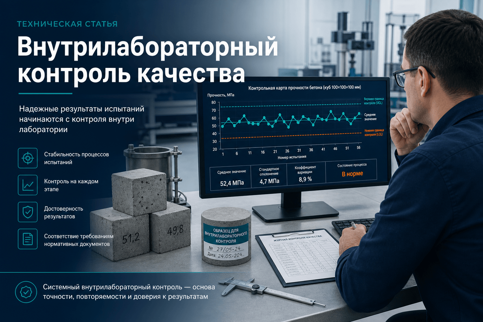 Внутрилабораторный контроль качества испытаний: как организовать
