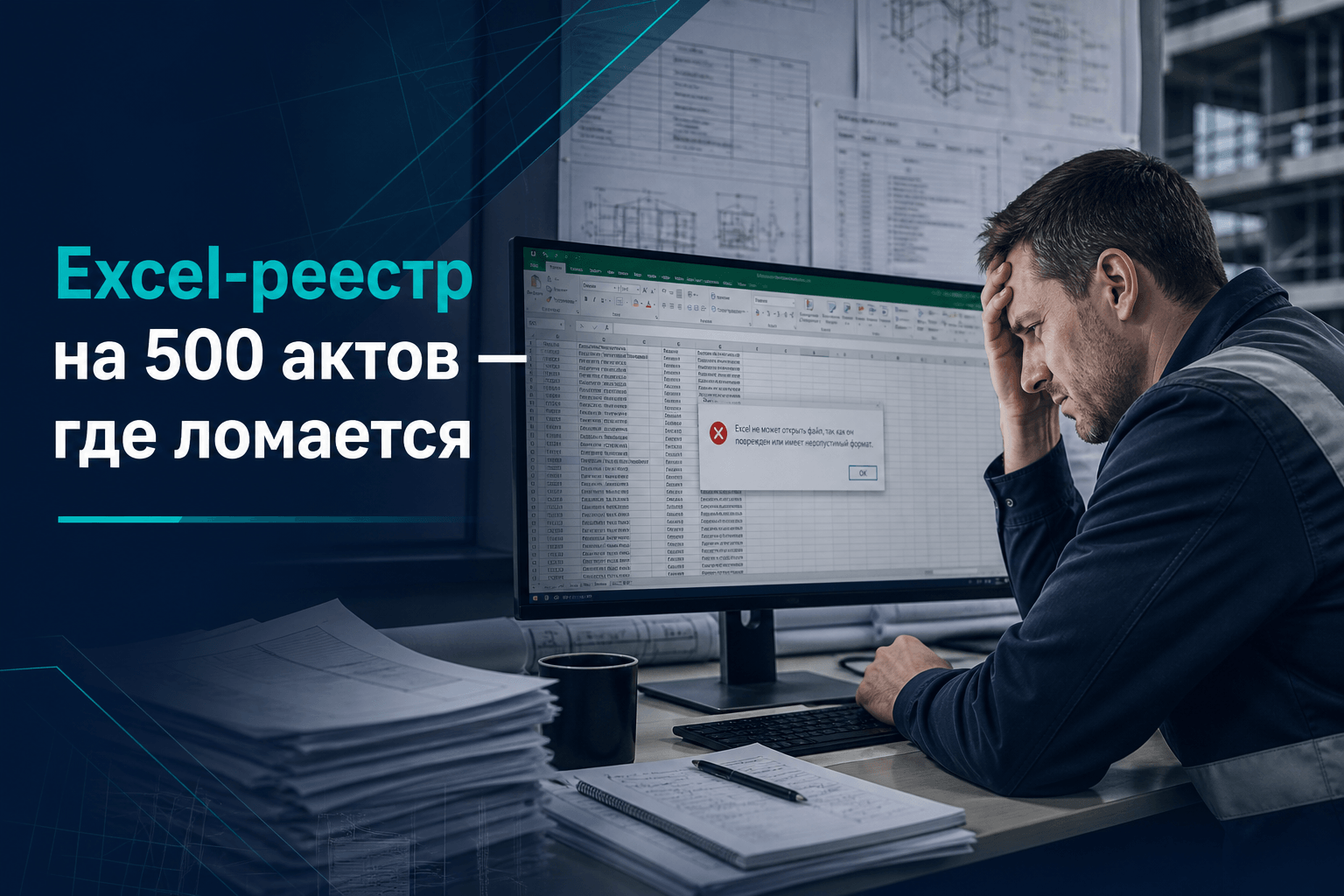 Excel-реестр на 500 актов: где он ломается и что с этим делать