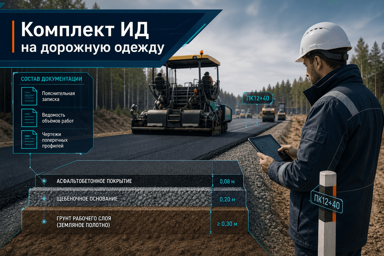 Комплект ИД на дорожную одежду: перечень и порядок для ПТО