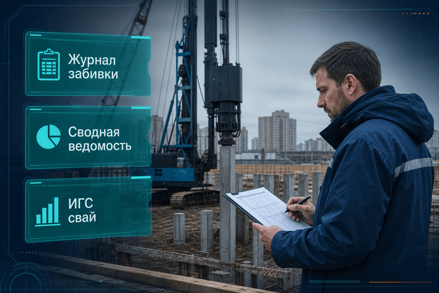 Комплект ИД на свайное поле: от разбивки до испытаний