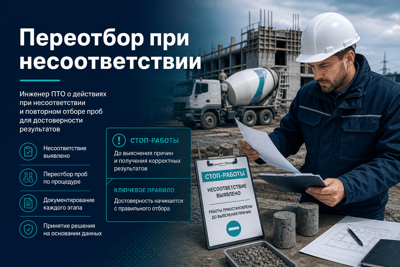 Переотбор проб при несоответствии: порядок действий ПТО