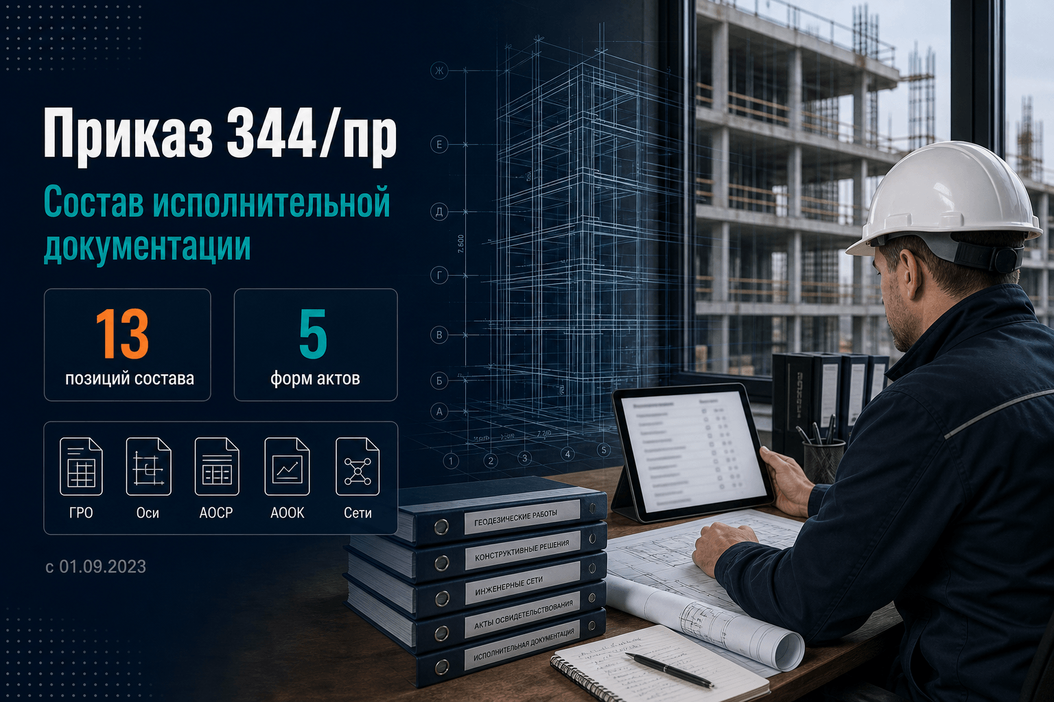 Приказ Минстроя №344/пр: состав исполнительной документации