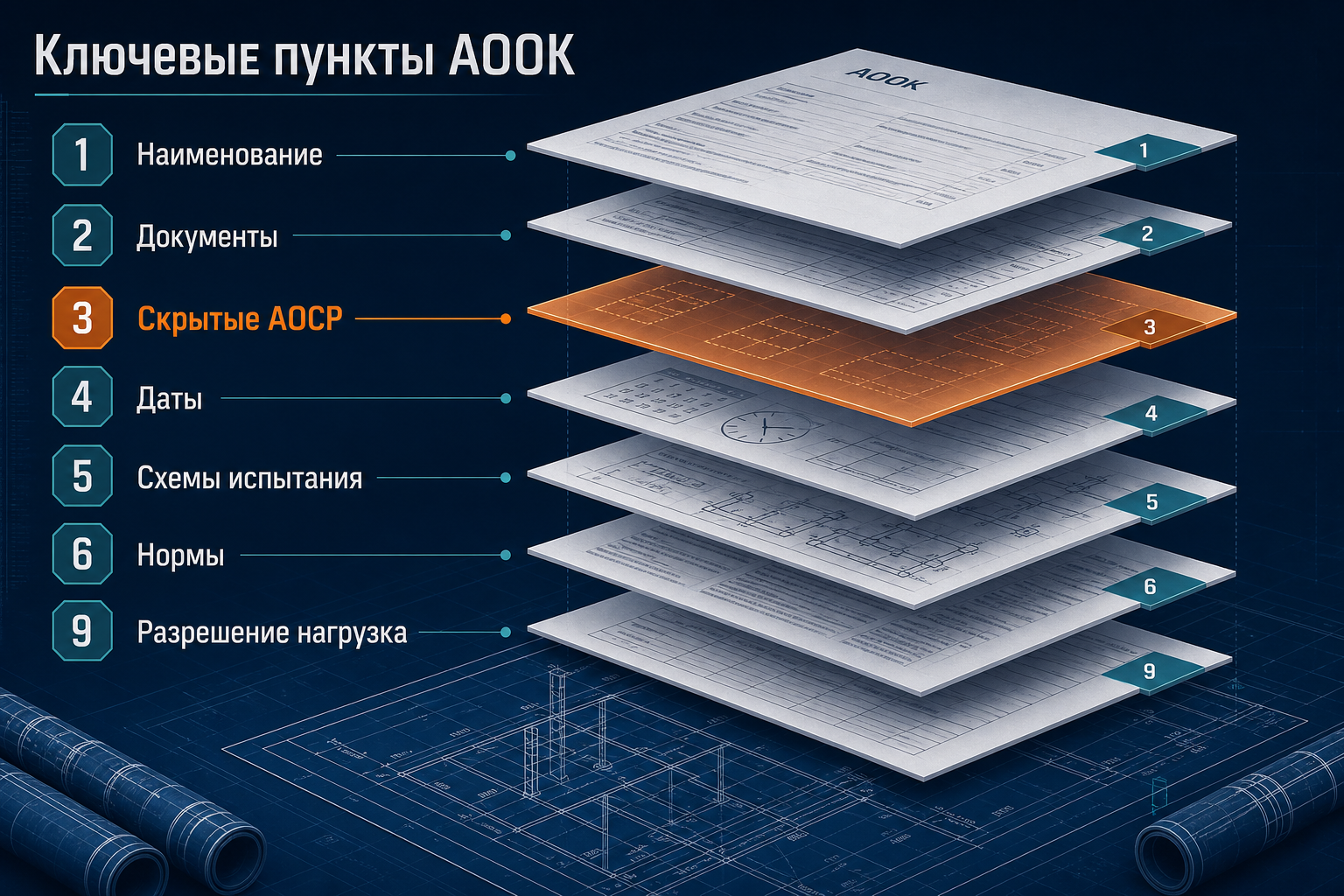 Ключевые пункты акта ответственных конструкций