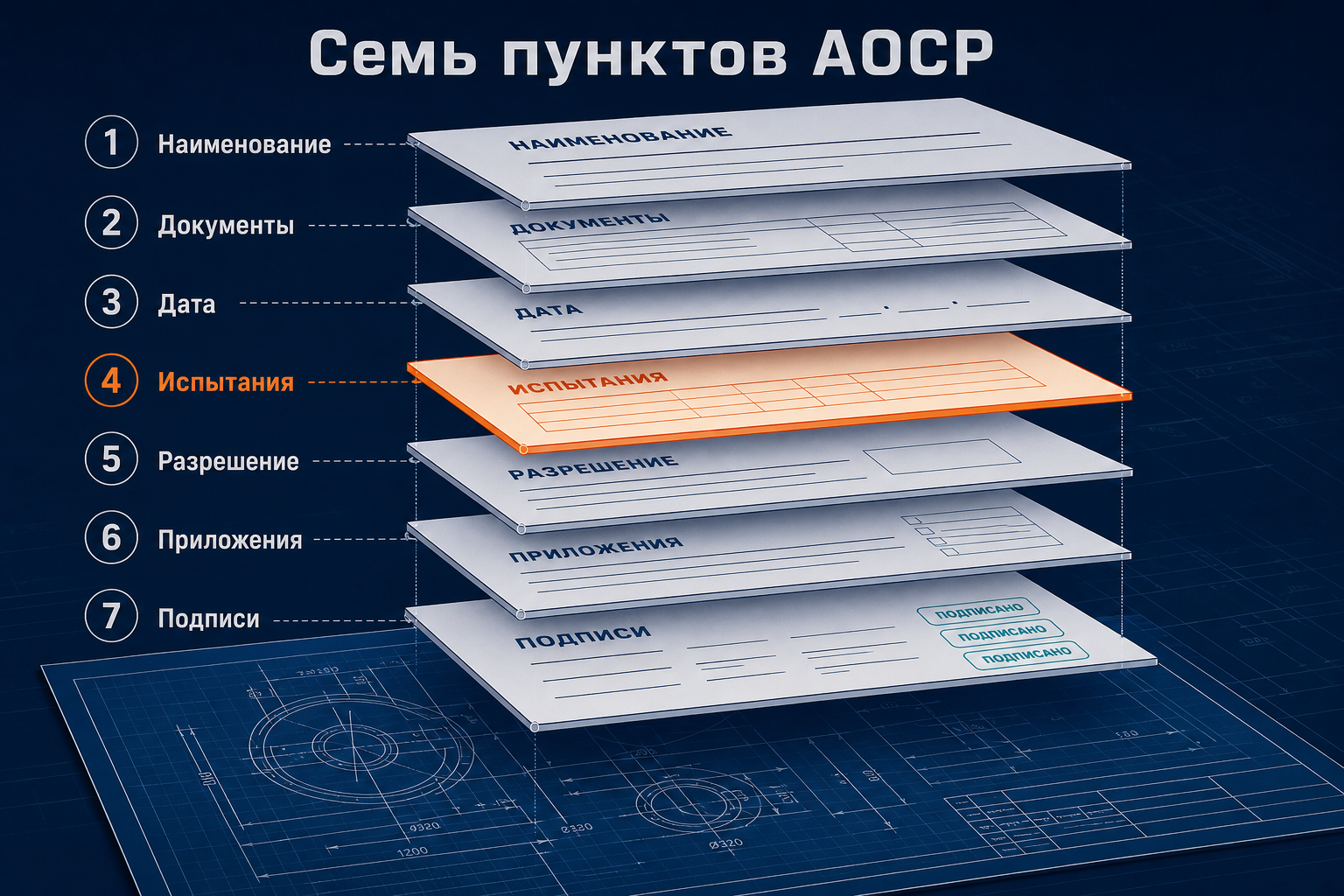 Семь пунктов акта скрытых работ