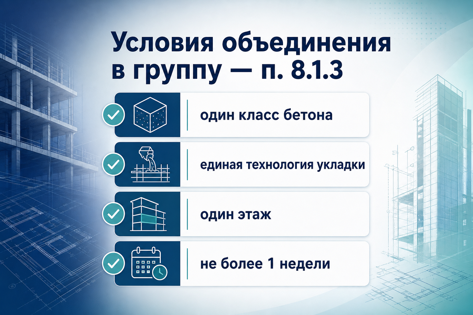 Условия группы — п. 8.1.3