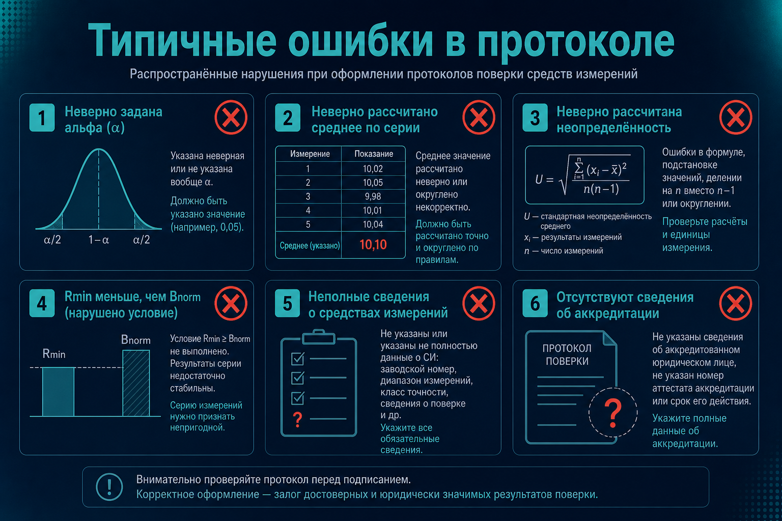 Типичные ошибки в протоколе — чеклист для ПТО