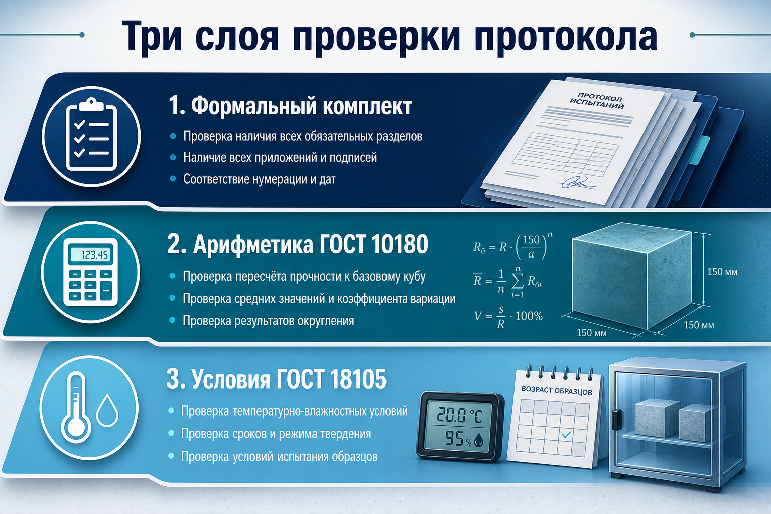 Три слоя проверки протокола прочности для ПТО