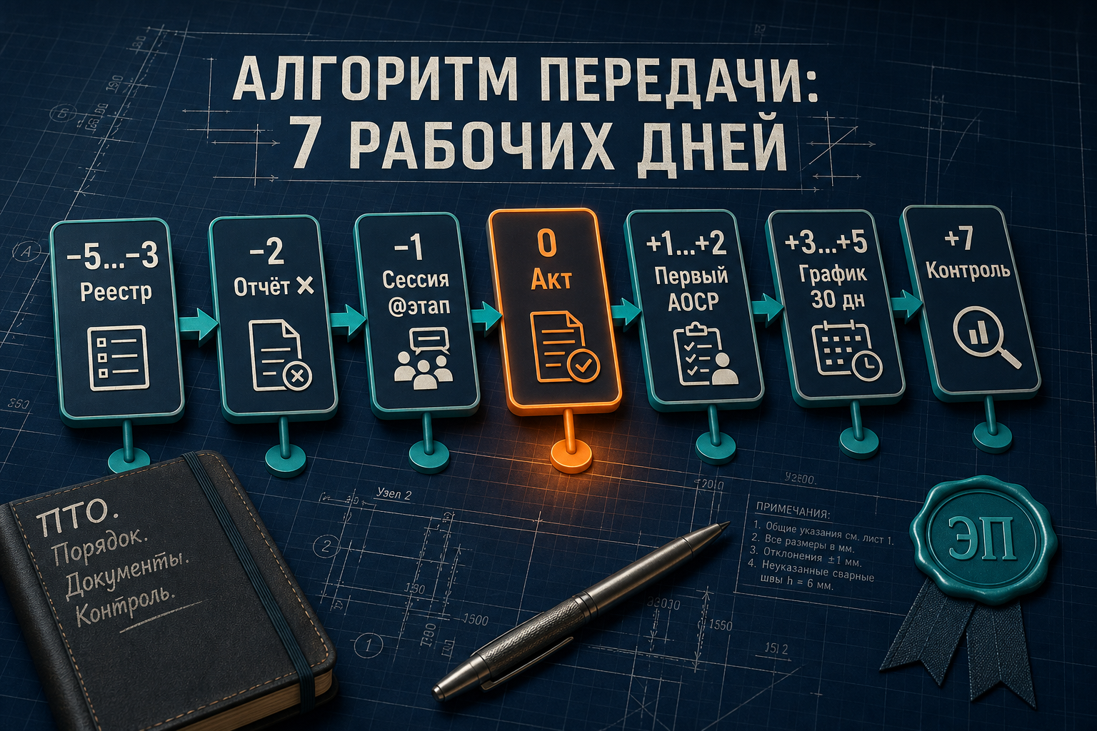 Алгоритм передачи дел ПТО с ассистентом