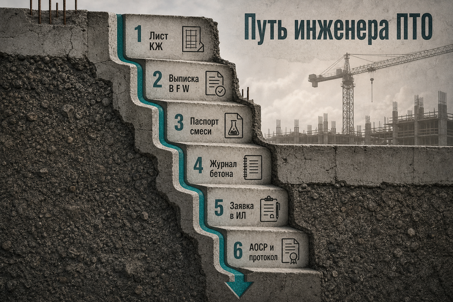 Алгоритм чтения бетона в проекте для ПТО