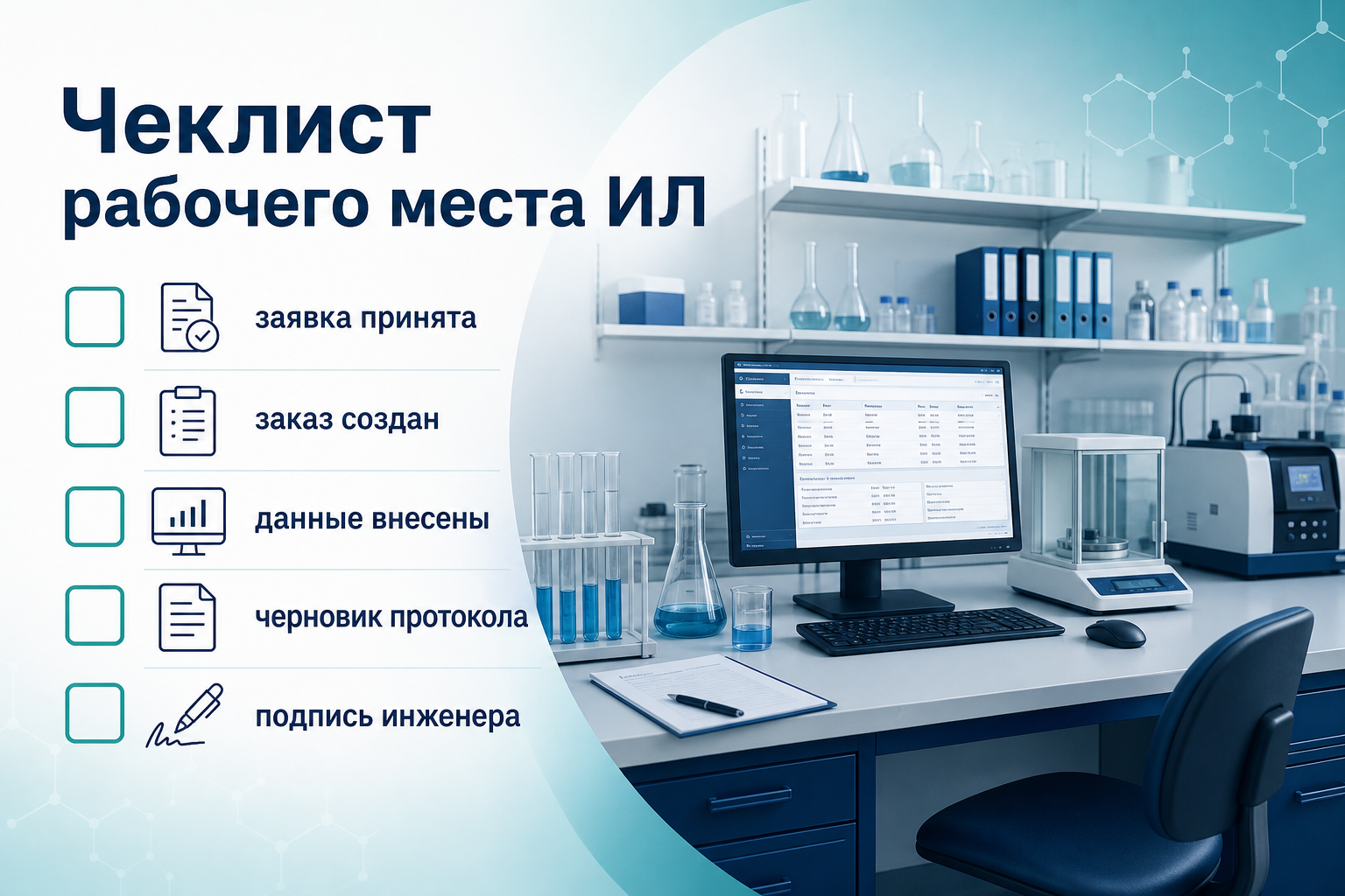 Чеклист: заявка доведена до протокола в LABGO