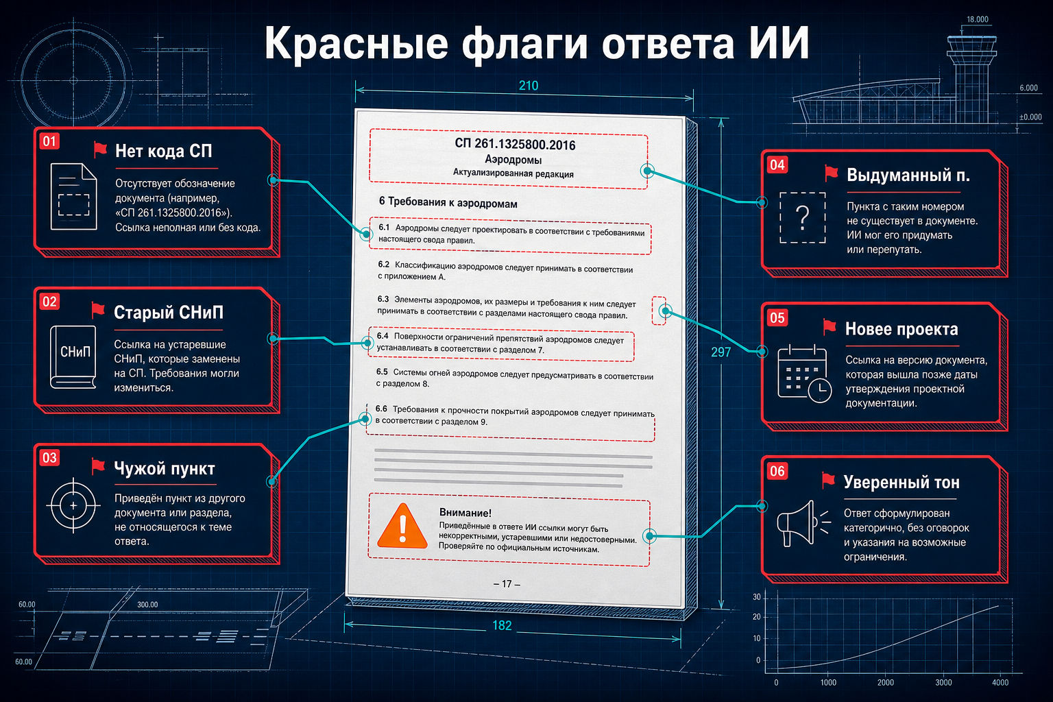 Красные флаги ответа ИИ по нормативу