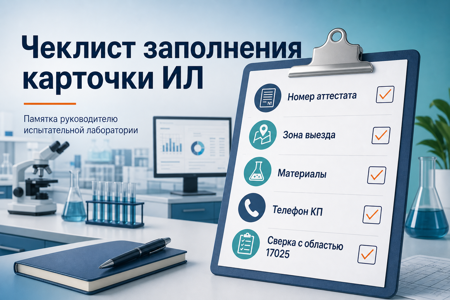 Чеклист заполнения карточки ИЛ