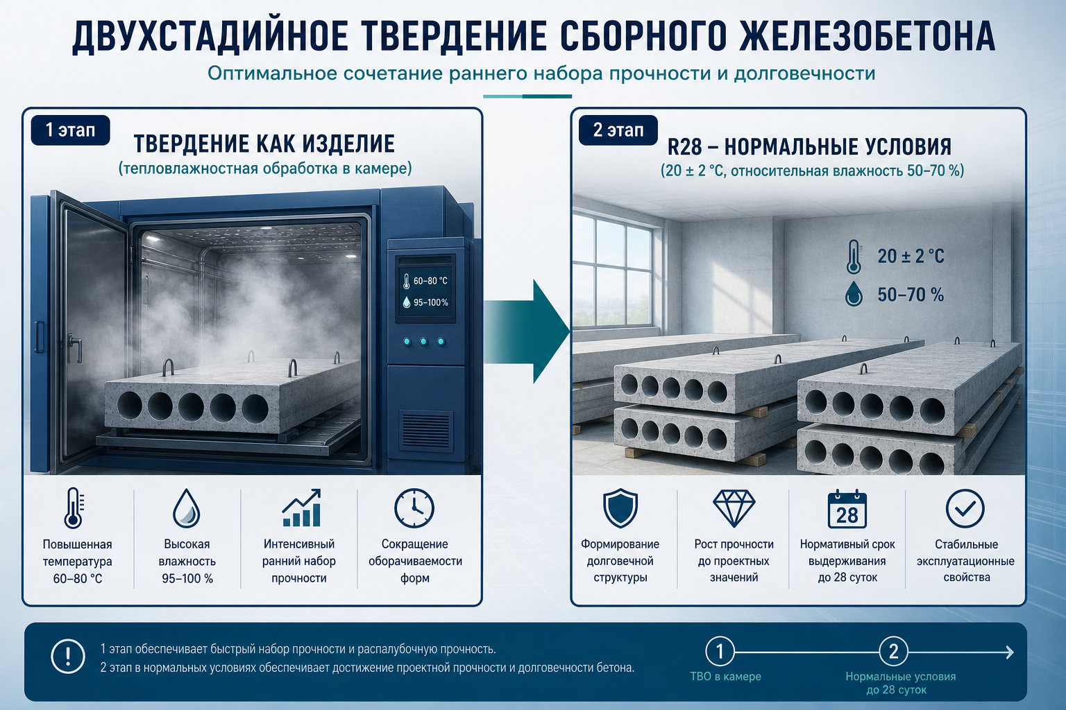 Двухэтапное твердение образцов ЖБИ — п. 7.2.4