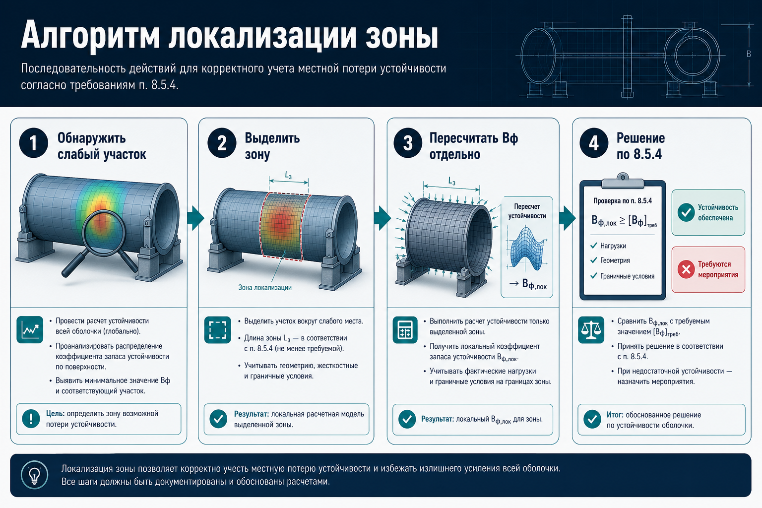 Алгоритм локализации слабой зоны