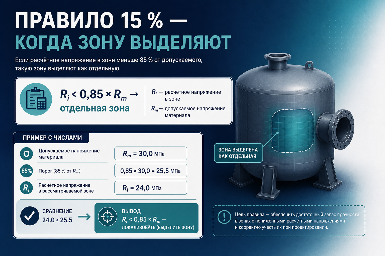 Правило 15 % — порог локализации