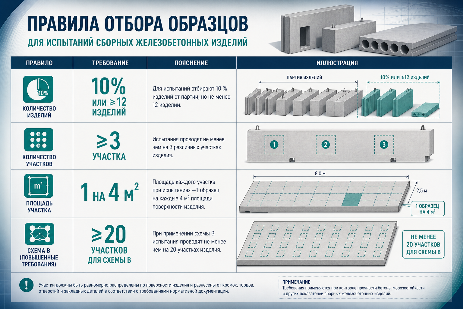 Правила отбора изделий и участков — п. 7.2.5