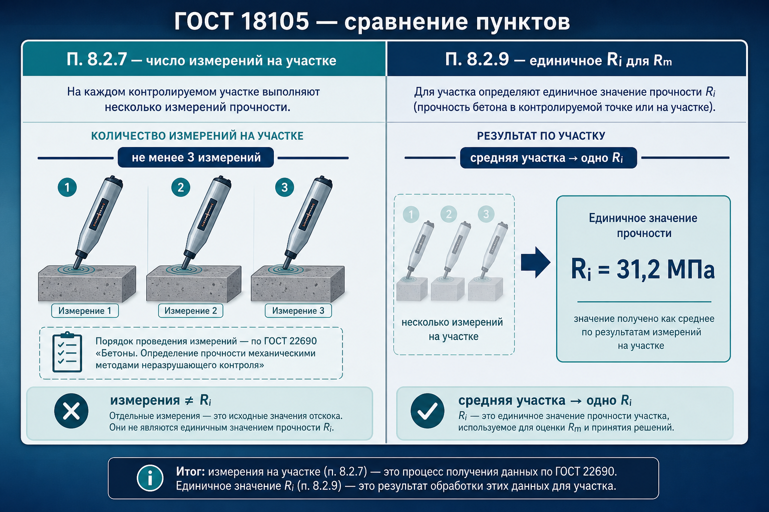 п. 8.2.7 и п. 8.2.9 — измерения и Ri