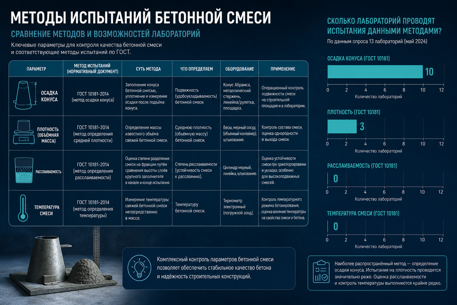 10181 — осадка, плотность, расслаиваемость
