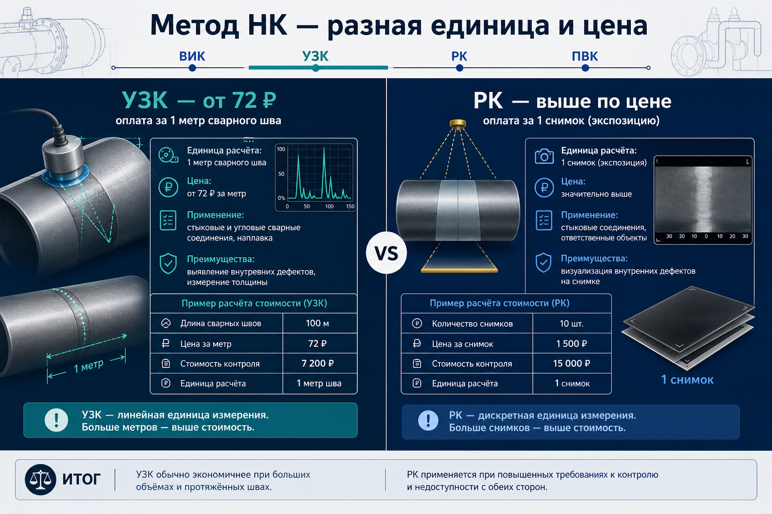 Методы НК — разные цены и единицы