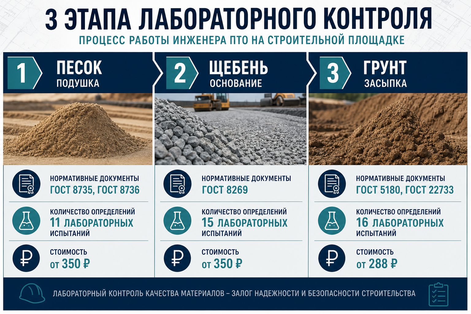 Песок, щебень и грунт — маршрут ПТО