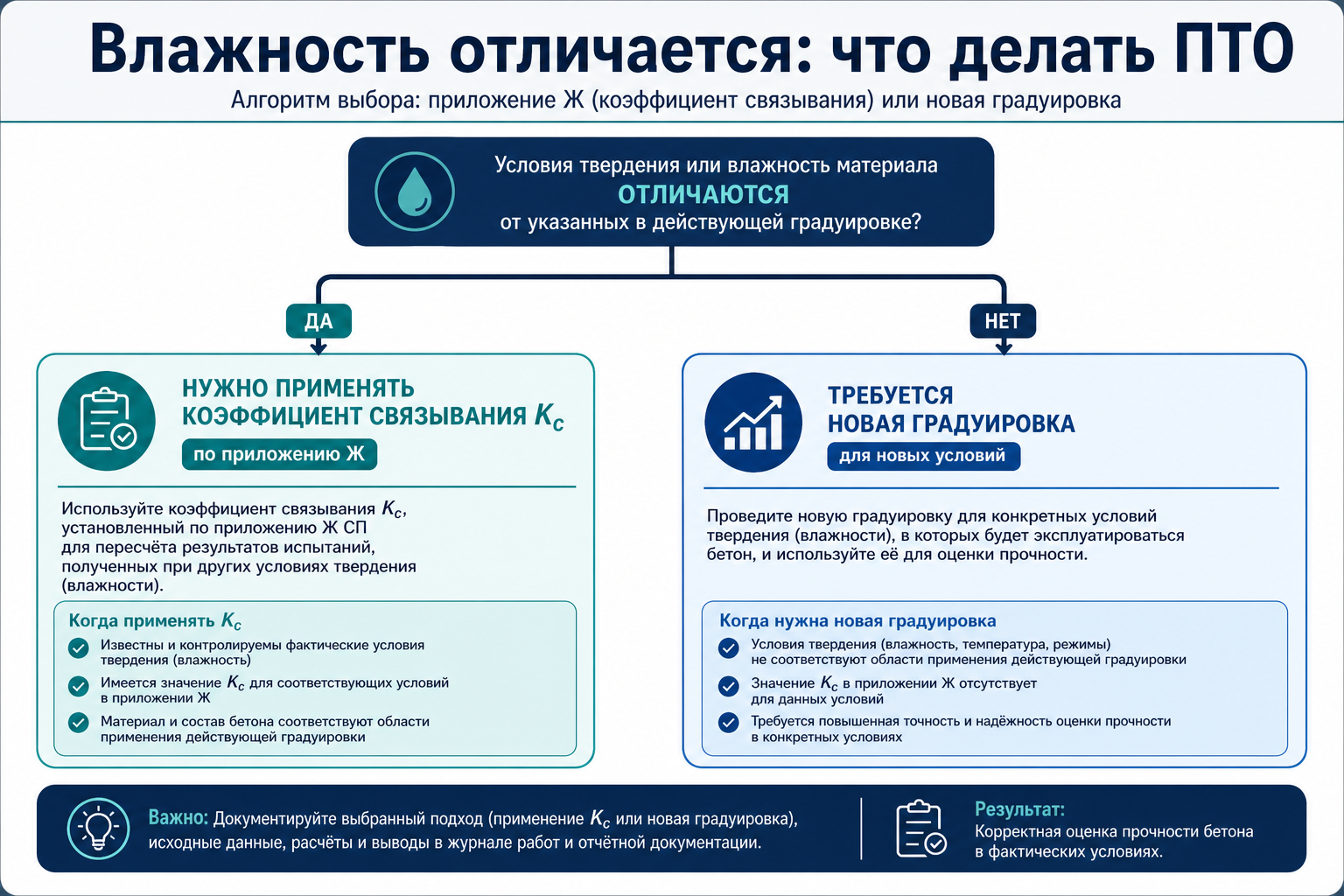 Влажность отличается: привязка или новая градуировка