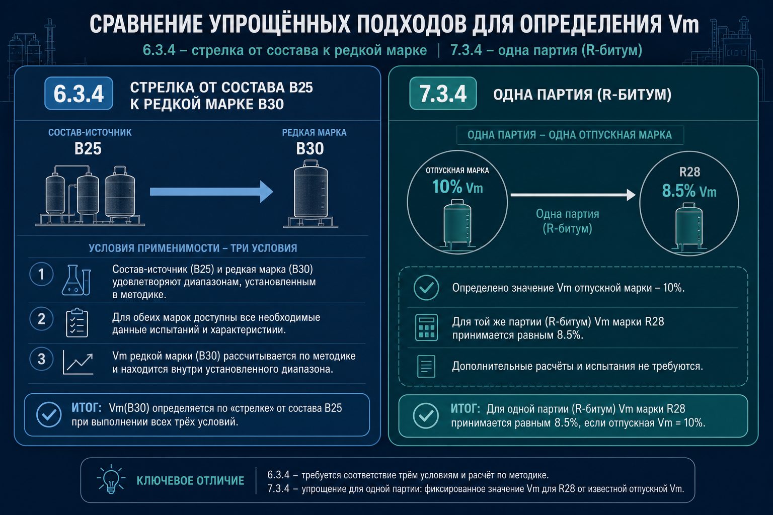 Два механизма упрощения Vm